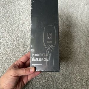 Black Phototherapy Massage Comb - Women Hair Tool